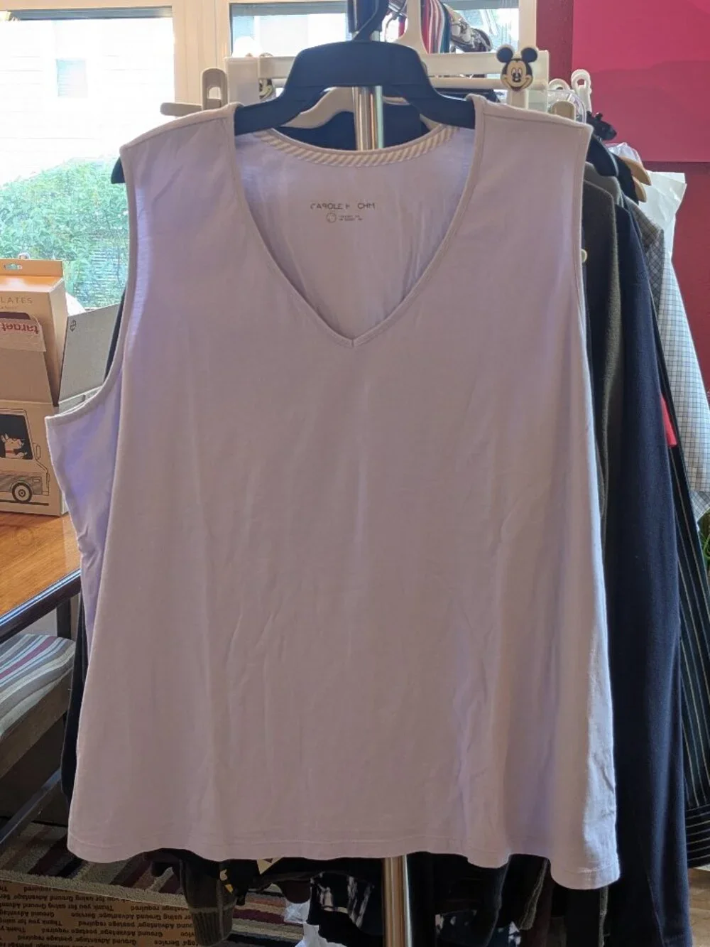 Carole Hochman Purple 100% Cotton Pajama Tank Top - New Without Tags